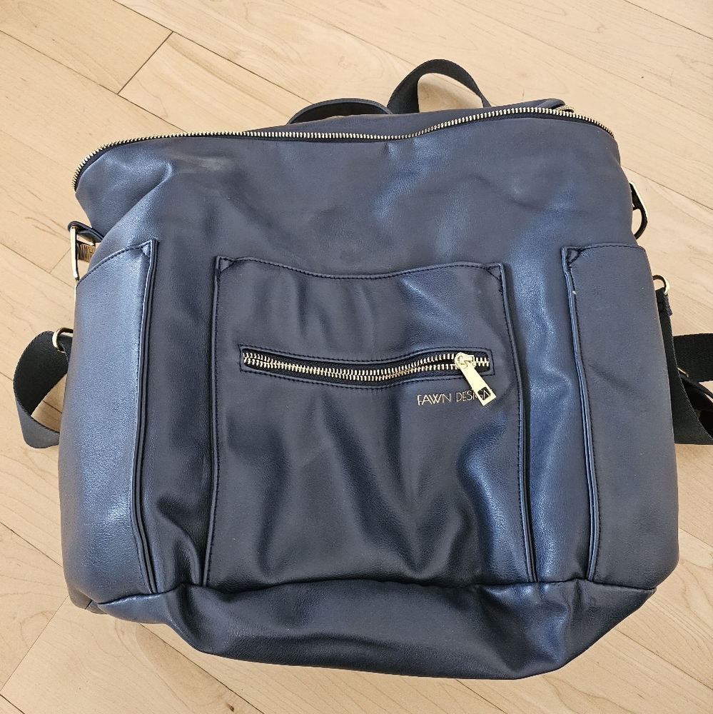 Diaper bag Fawn design Navy